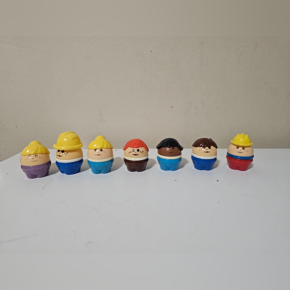 Vintage Little Tikes Toddle Tots Chunky Figures Set of 7